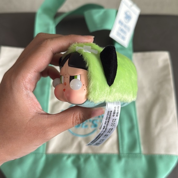 PopMart Labubu Cup + CryBaby + Trader Joe's Mini Pastel Canvas Tote Set - Picture 6 of 11